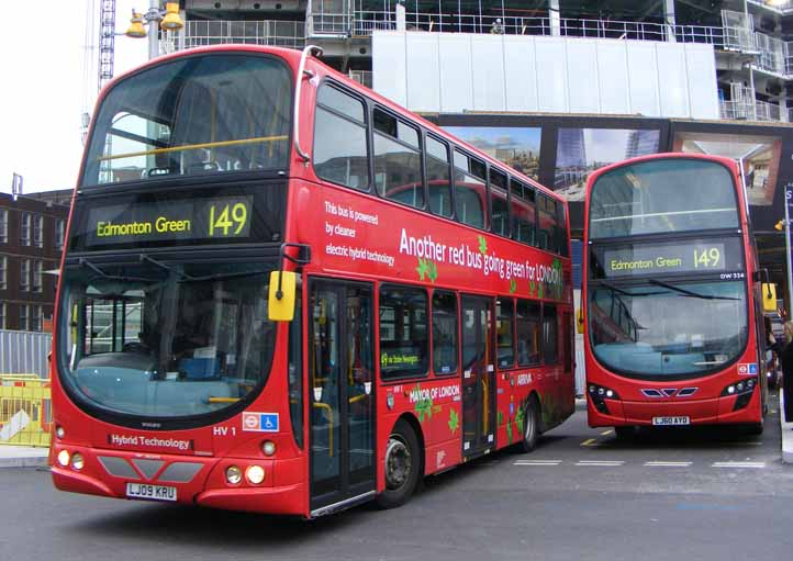 Arriva London Volvo B5LH Wright Eclipse Gemini hybrid HV1